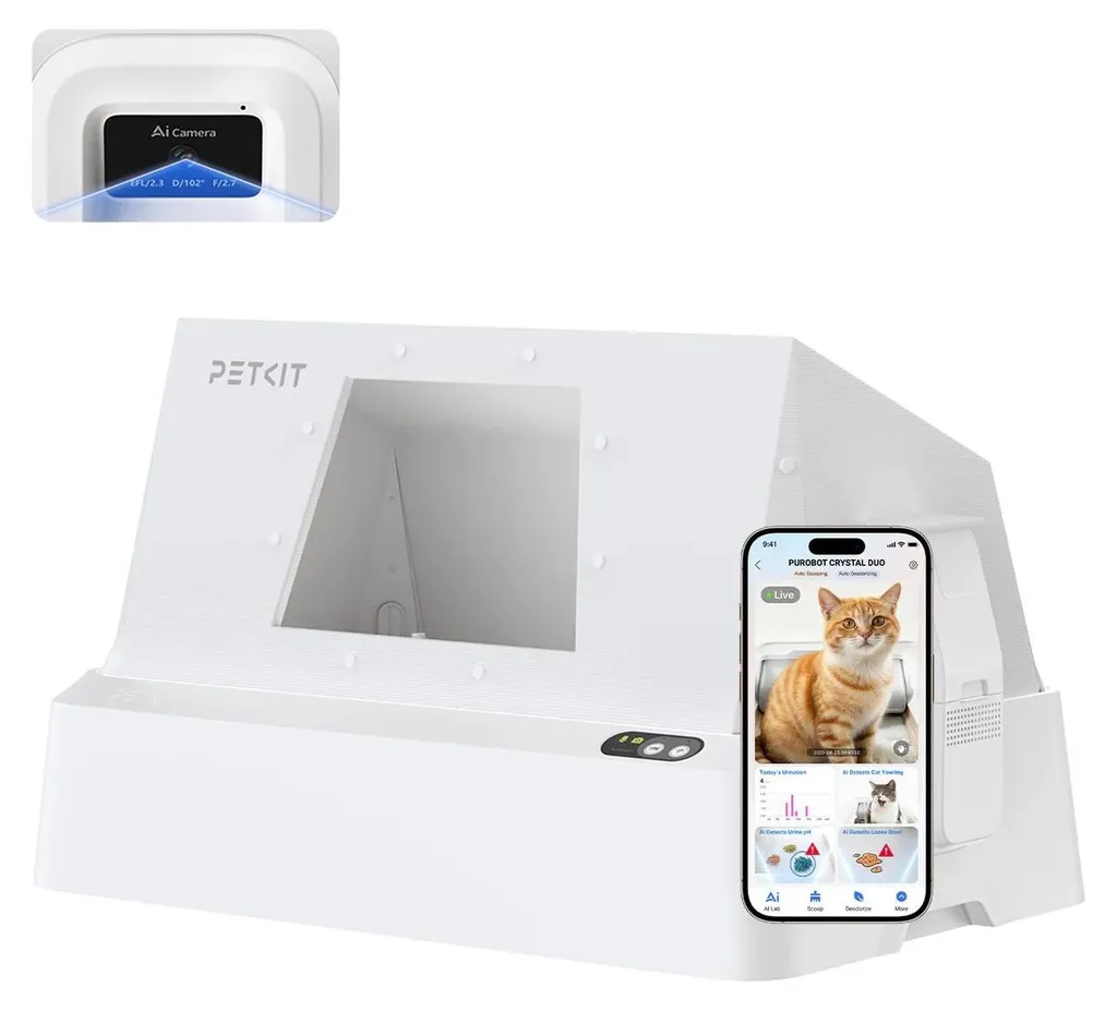PETKIT PUROBOT CRYSTAL DUO mit Vordereingang